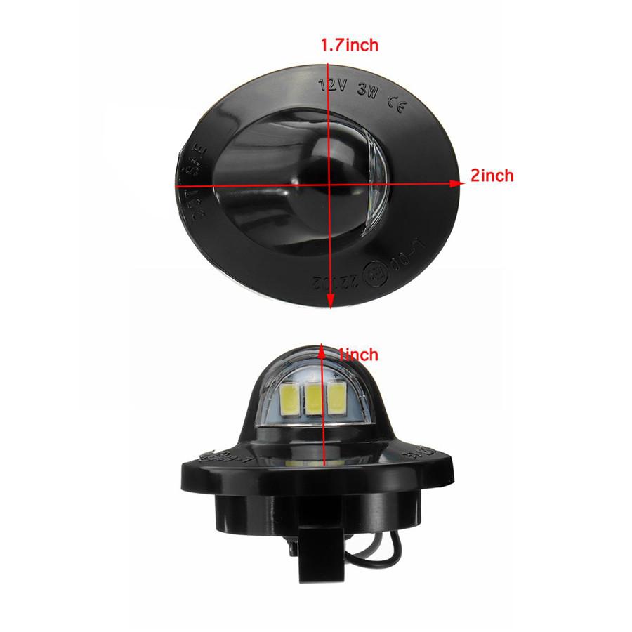 2x Bright White LED License Plate Light Part 1L3Z-13550-BA For Ford F150 250 350