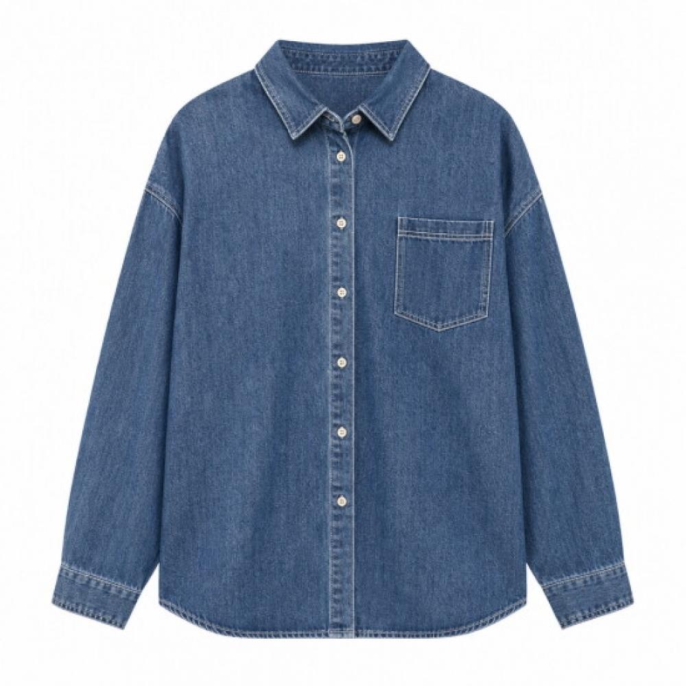 Limid Men S Denim Pocket Shirt On Sha Qwfotv8n