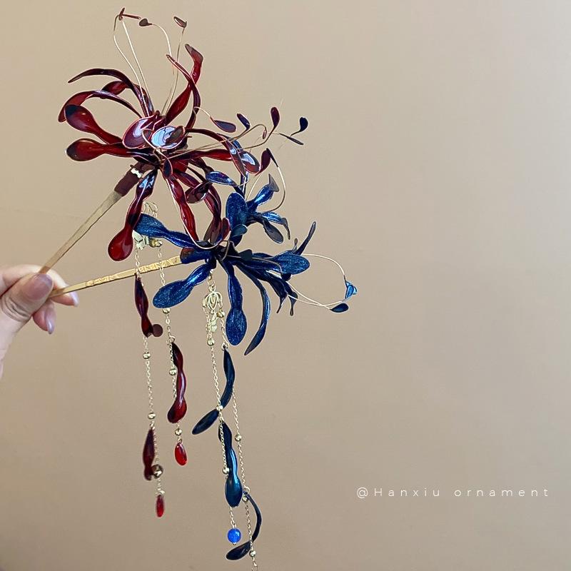 Spinnenlilie Tropföl Quaste Haarnadel: Elegante Haarnadel im antiken Stil für Damen