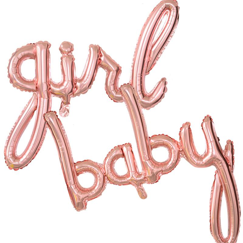 Siamese Love English Alphabet Balloon Birthday Party Decoration Party Aluminum Film Balloon Boy Gir Balloon