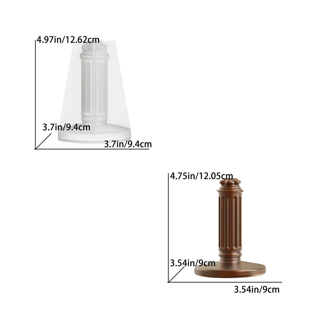 DIY Drip Mold European Retro Candle Holder Base Silicone Mold Aroma Candle Candlestick Silicone Mold Festival Home Decoration