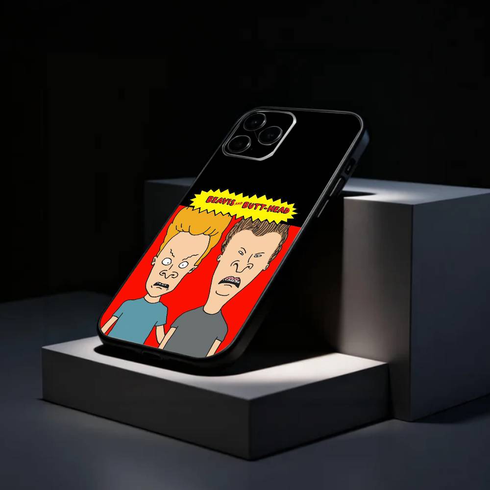 Cartoon B-Beavis and B-Butt-head Phone Case Silicone Soft For IPhone 17 16 15 14 13 12 11 X XR Plus Pro Max Plus