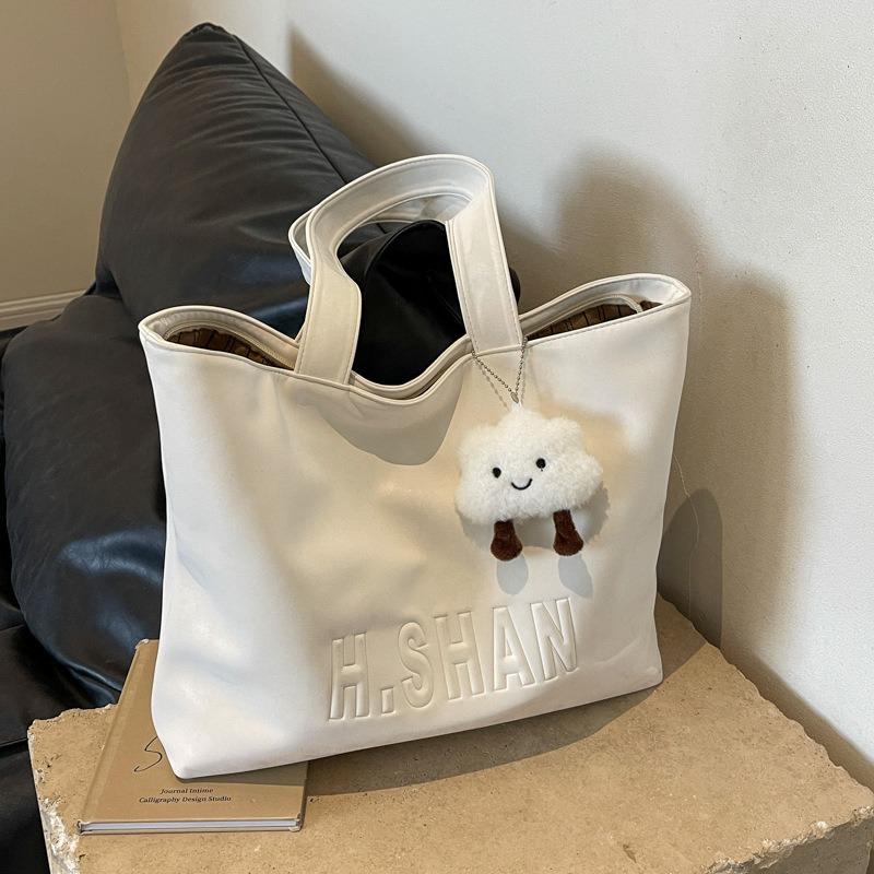 Large-capacity Commuter Tote Bag Women's New Fashion Temperament Handbag Simple Casual Shoulder Messenger Bag