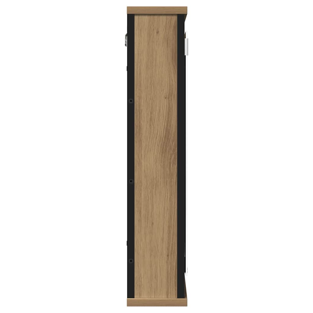 Bathroom Mirror Cabinet Artisan Oak 42 X 12 X 60 Cm Particleboard