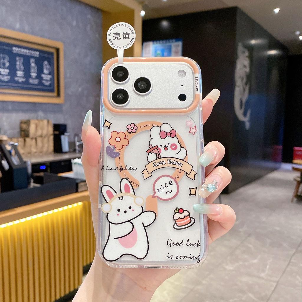 iPhone11Pro Colorful Glitter Magnetic Phone Case Cute Animal Apple 11 Puppy Protective Case
