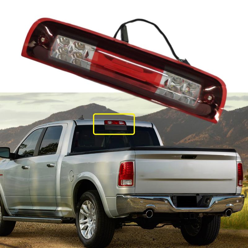 LED Third White Cargo Tail Lamp 3RD Rear Red Brake Light Compatible with 2009-2018 DO-DGE RAM 1500 2500 3500