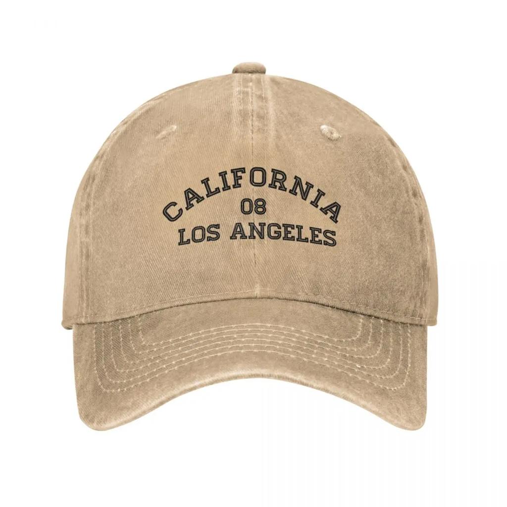 Vintage Los Angeles Cartoon Baseball Cap for Men Women Distressed Denim Snapback Hat Outdoor Caps Hat