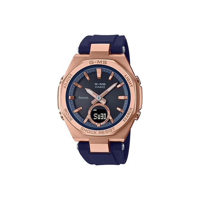 

Casio Baby-G G-MS Series Metal Octagonal Business Solar Powered Lightweight Multifunction Solar Quartz Movement Resin Strap Watch MSG-B100G-2APR Blue Dial