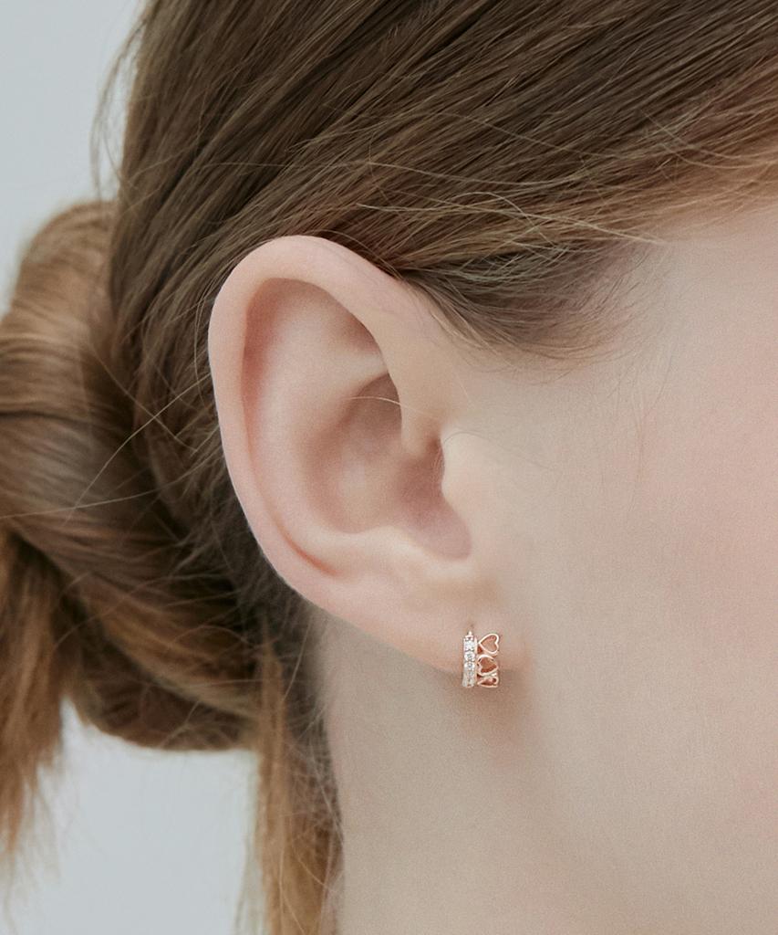 Jestina Lala J Heart Earrings (Jjljeq5B2309Sr000)