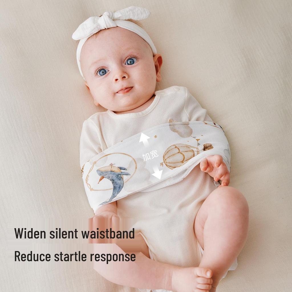 He'erte Dual-Use Detachable Newborn Swaddle - Cotton, Washable, Autumn/Winter.