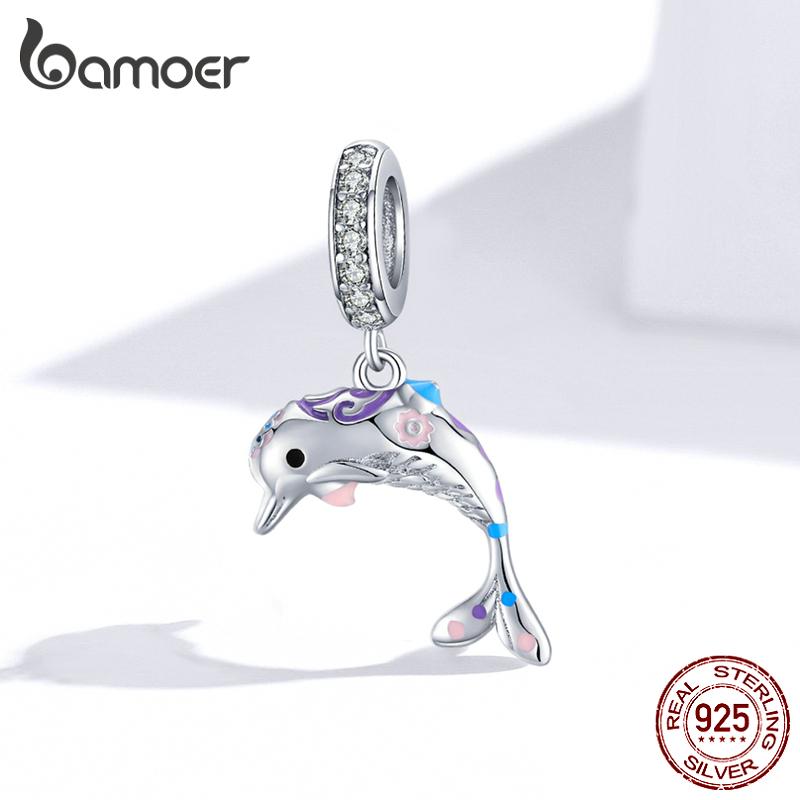 Bamoer 925 Sterling Silver Cute Animal Beads Original Design Charms Fit Bracelet  Fashion Jewelry