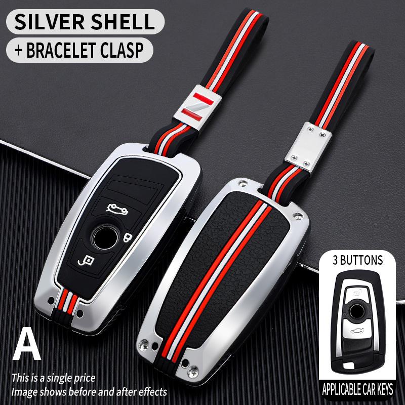 Bil Fjernkontroll Nøkkel Etui Deksel Skall Fob For BMW 1 3 5 7 Serie X1 X3 X4 X5 F10 F15 F16 F20 F30 F18 F25 M3 M4 E34 Biltilbehør