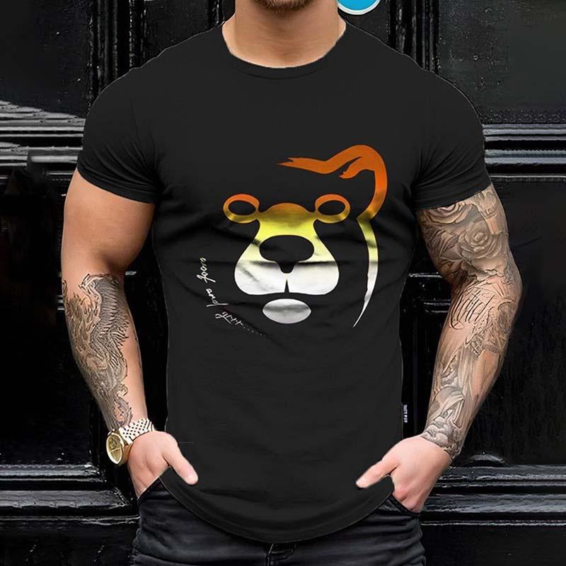 

Летняя футболка Hip Hop Series с цифровой 3D-печатью, мужские уличные спортивные футболки с коротким рукавом, мужской топ 5XL