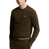 Polo Ralph Lauren FW24 Solid Logo Embroidered Crew Neck Long Sleeve Sweatshirt Men Sweatshirt Deep-Loden-Green MNPOKNI16823961-300