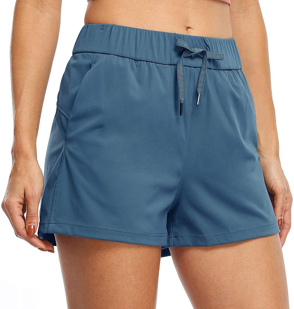 Spring and Summer New Sports Shorts Women Loose Breathable Lace-up Yoga Running Fitness Casual Shorts