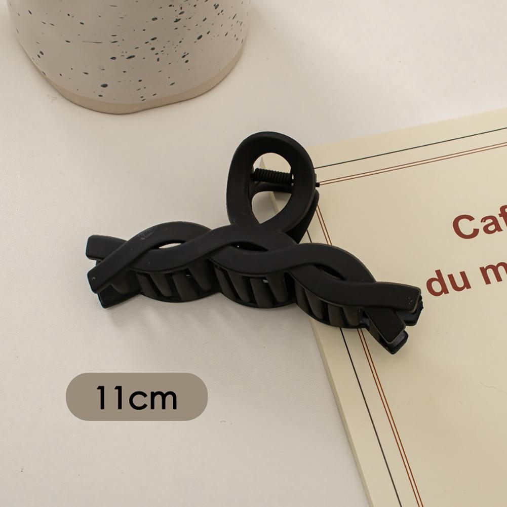 Simple Black Frosted Hairpin Hair Claw Clip Solid Color Multishaped Durable Headwear Hair Clip Hair Accessory for Women