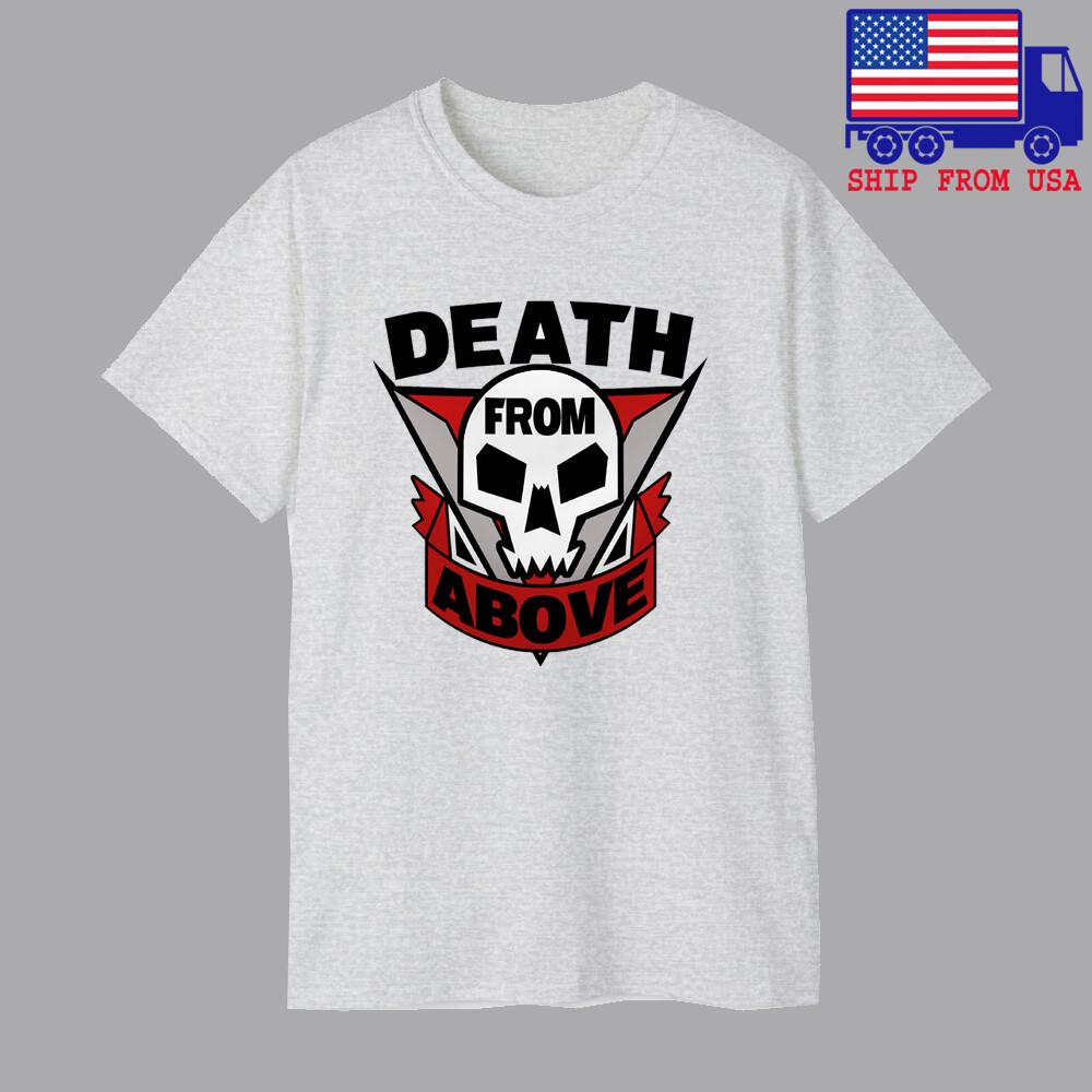Starship Troopers Death from Above Movie Men#039;s Grey Size S5XL Unisex T-Shirt XXL