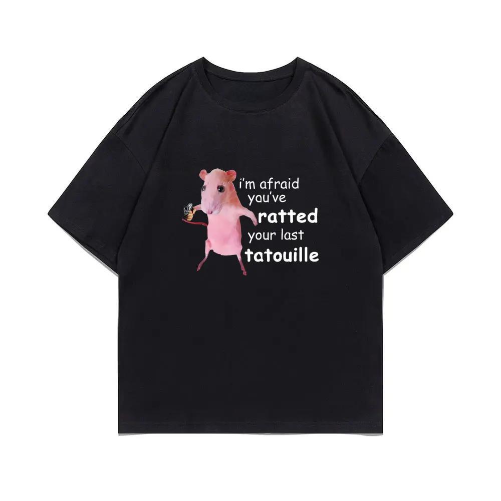 

Im Afraid You Stained The Last Tatooville Print Tshirt Funny Pink Mouse Funny Print Shirt Men Women Fashion Clothes 4XL