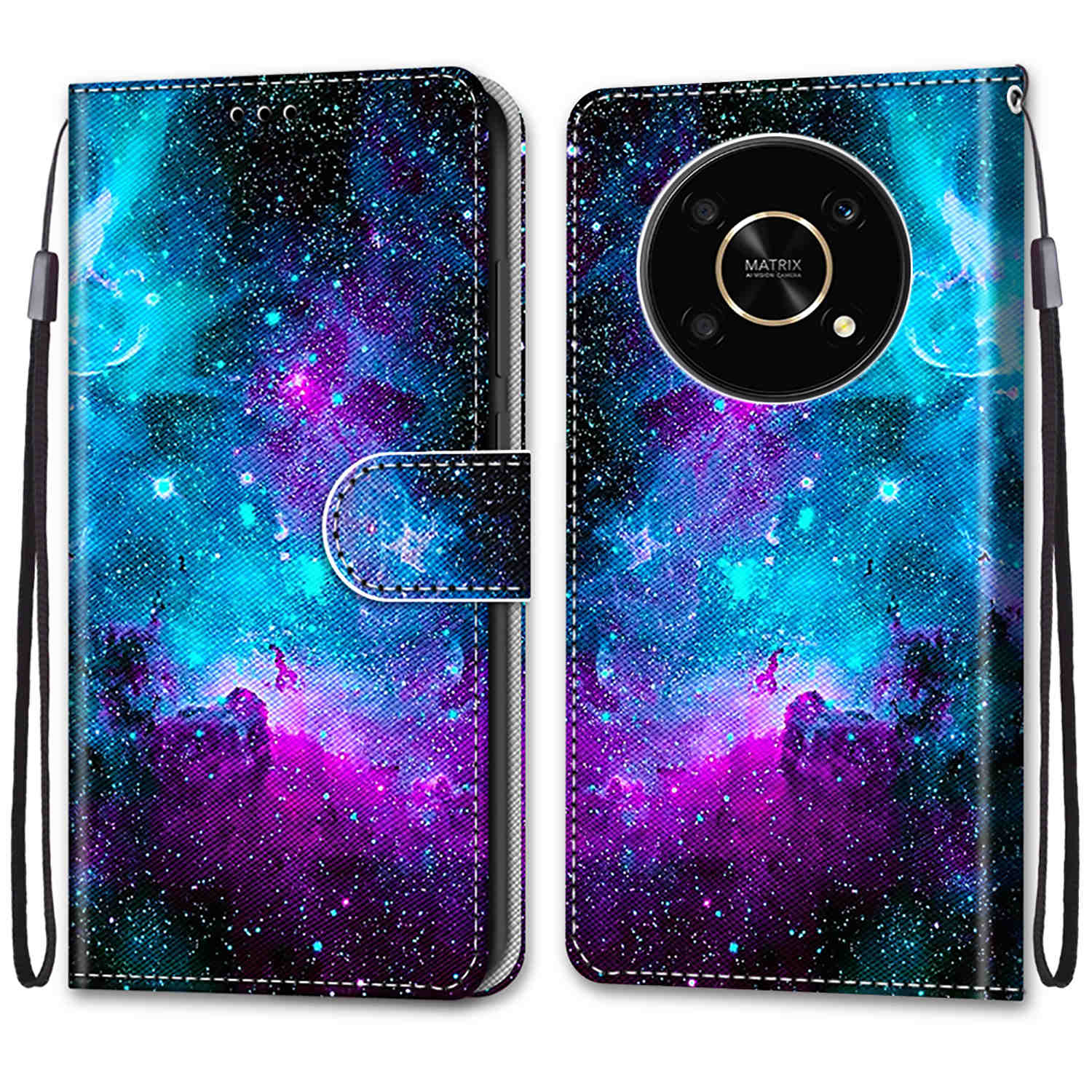 

Розкішний розписний шкіряний чохол-гаманець у стилі книжки, захисний чохол для Honor 90/Honor X6B X7B X50 X8A X9A X6A X7A X9B/Magic6 Lite/Honor 200 Lite/Magic4 Honor 9 Lite