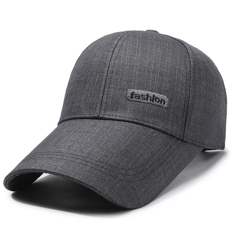 Бейсболка мужская шляпа от солнца солнцезащитный козырек для рыбалки среднего и пожилого возраста кепка с длинными полями уличная бейсболка серый