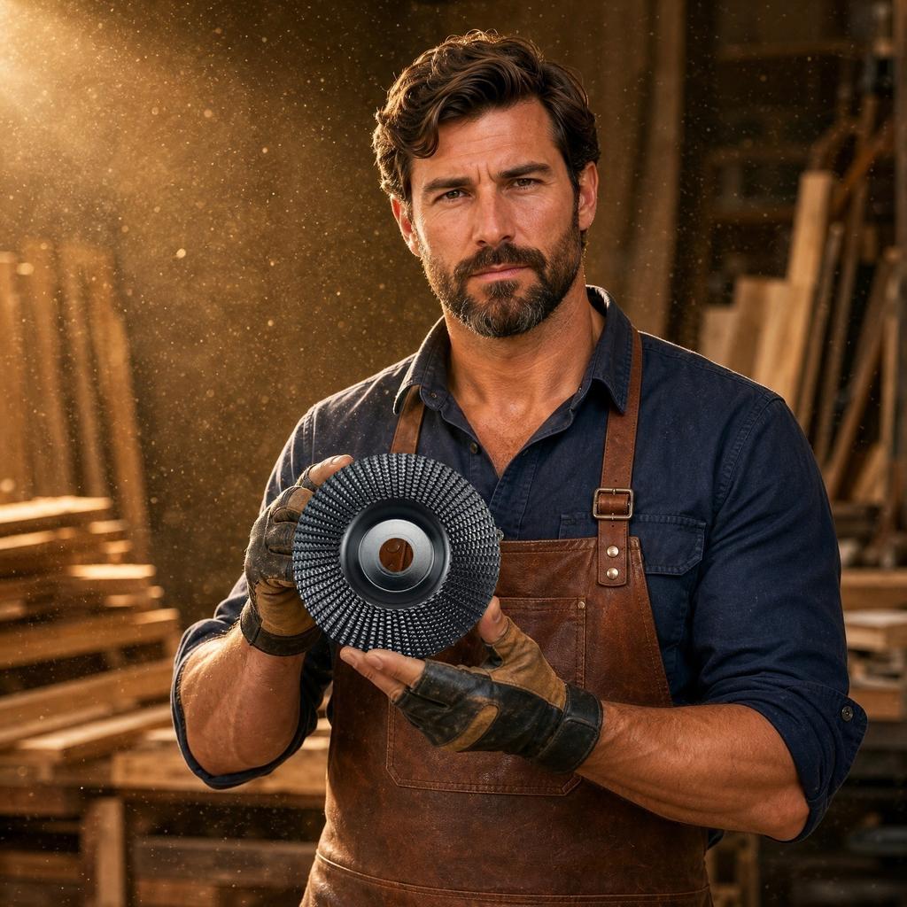 Carbide Grinding Disc for Angle Grinder Woodworking Sanding Disc Flat Surface Burr Disc Durable Abrasive Tool for Shaping and Polishing