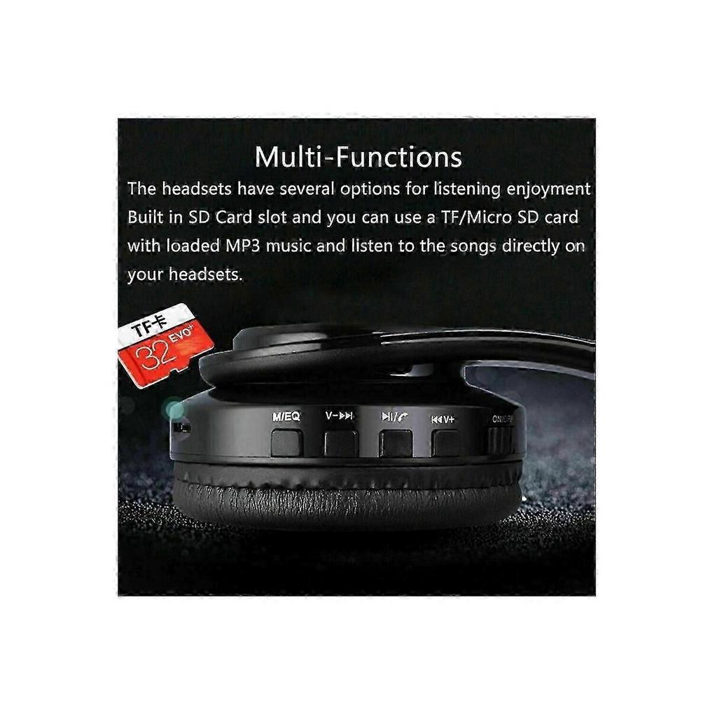 Wireless seven-color luminous subwoofer with earphones new B39 earphones foldable and pluggable earphones