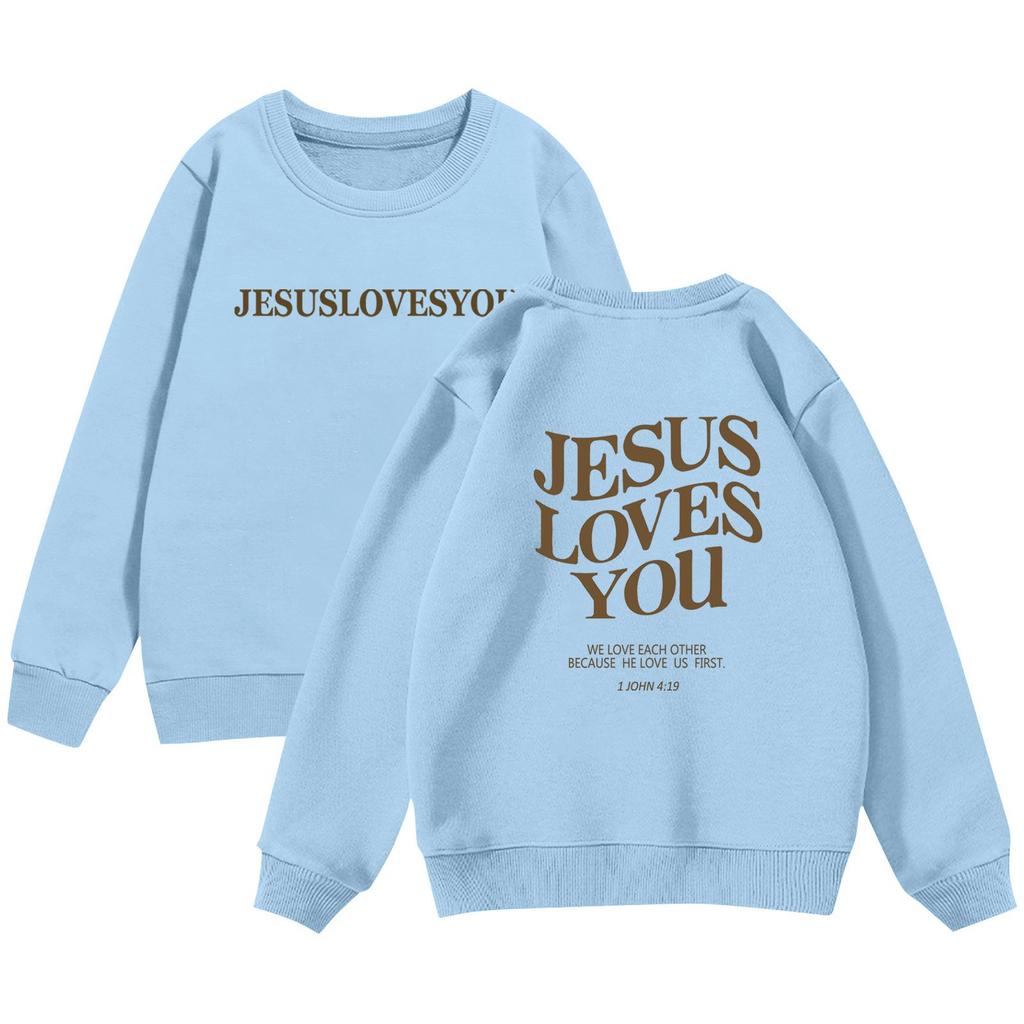 Boy And Girls Round Neck Pullovers For Kids Printed Tops