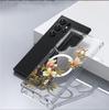 All the Way Flowers Bloom Magnetic Transparent Case for iPhone 15/16/17 Pro Max - Full Coverage Protection