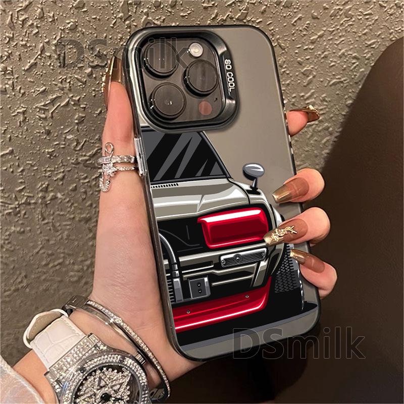 

Мягкий чехол для iPhone с мультяшным автомобилем для 11/12/13/14/15/16 Pro и 11/12/13/14/15/16 Plus с лазерным дизайном iPhone 14