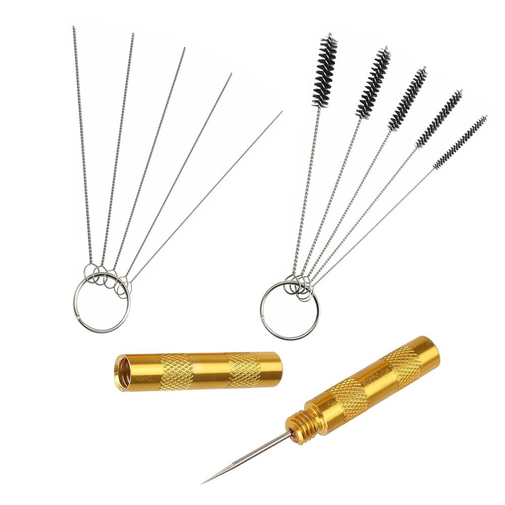 

11/24pcs Airbrush Cleaning Brush Auto Spray Gun Nozzle Cleaning Equipment Repair Tools Scraper Spray Needle & Brush Hand Tool