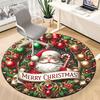 1pc Christmas Wreath Chair Carpet for Office, Round Non Slip Durable Large Size Office Carpet, Suitable for Office