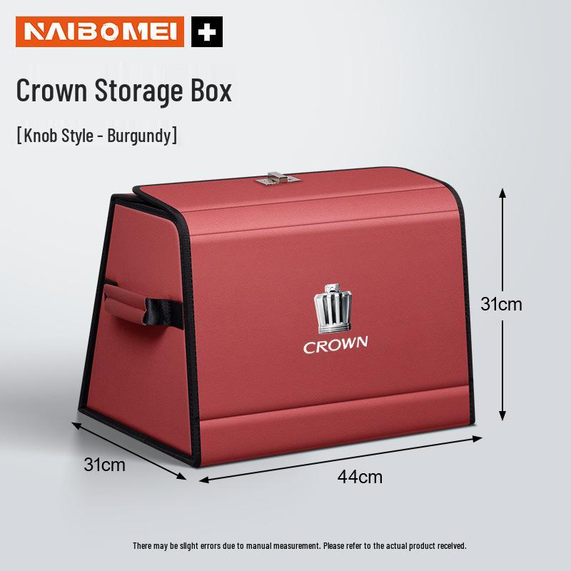 Car Trunk Organizer for Crown, Land Rover, and Vellfire: Storage Box and Interior Accessories