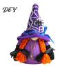 Gnome Sets for Halloween Witch Plush Gnomes, Cute Faceless Dwarf Doll with Decorations Spider Bat, Home Table Office Indoor Party Decor Holiday Window
