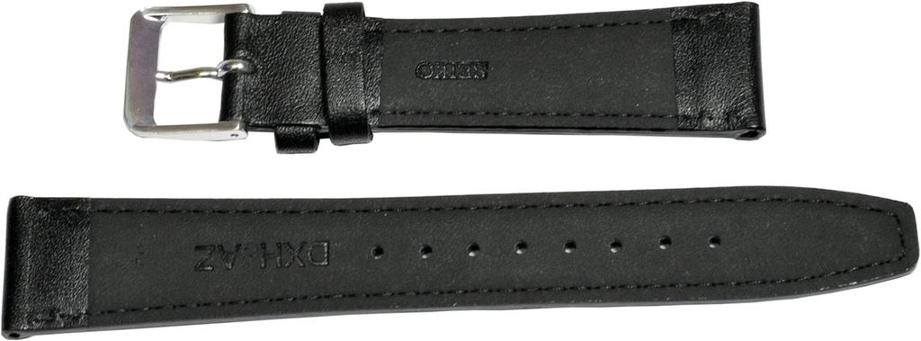 [SEIKO] SEIKO Watch Band 17mm DXH2A Smooth Cowhide Black Men's