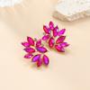 Modische Strassblumen-Steckohrringe für Damen Neues Klassisches Retro-Design Zirkon Party-Accessoires
