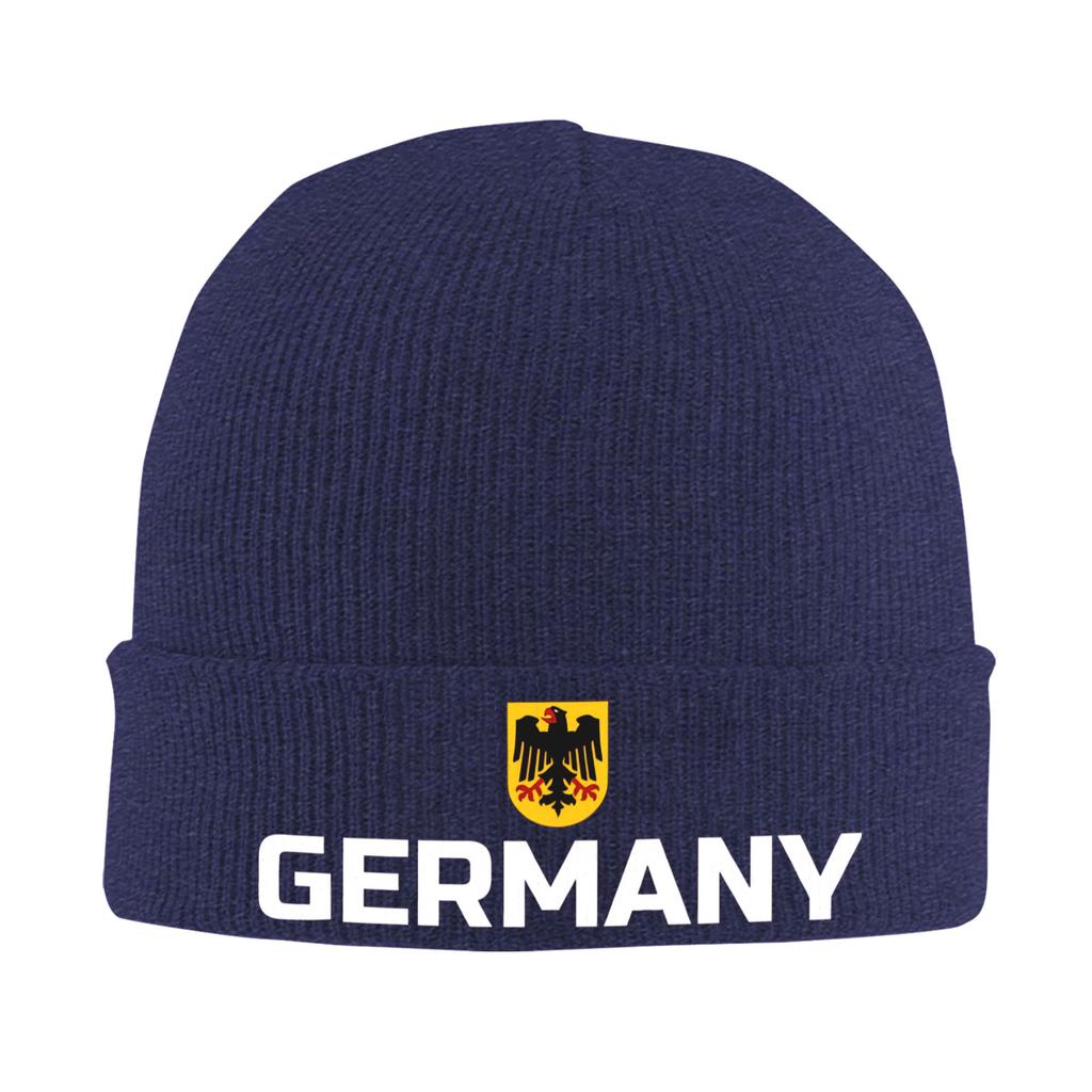 GerUnisexy Flag Knitting Hat  Trendy Caps Unisex Adult Kpop Beanie Hats Autumn Printed Warm Soft Bonnet Hats
