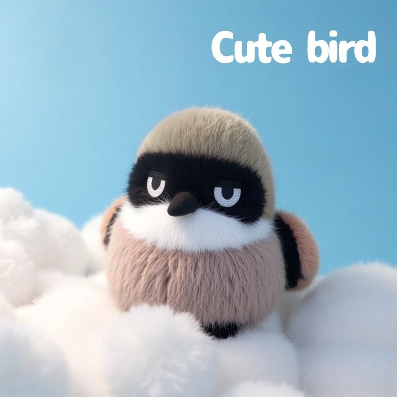 11cm Cartoon Lustige Vogelserie Plüschtiere Weich Niedlich Dschungel Braunrückiger Würger Kuscheltiere Perfekte Geburtstagsgeschenke für Kinder