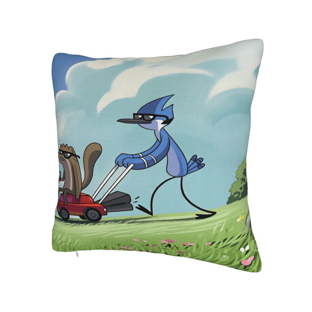 R-Regular Show Pillow Cover Comfy Cushion Cover Fashion Pillow Case For Sofa Couch Bed Living Room