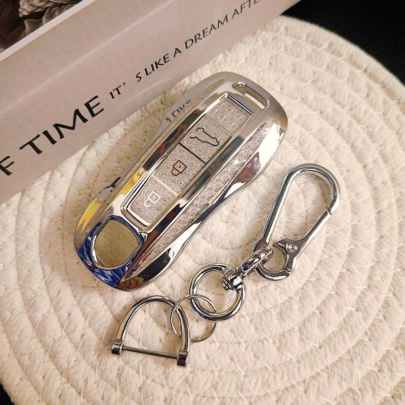 White Diamond TPU for Porsche Panamera Spyder Carrera Macan Boxster Cayman Cayenne 911 970 981 991 Remote Car Key Case Cover Fob