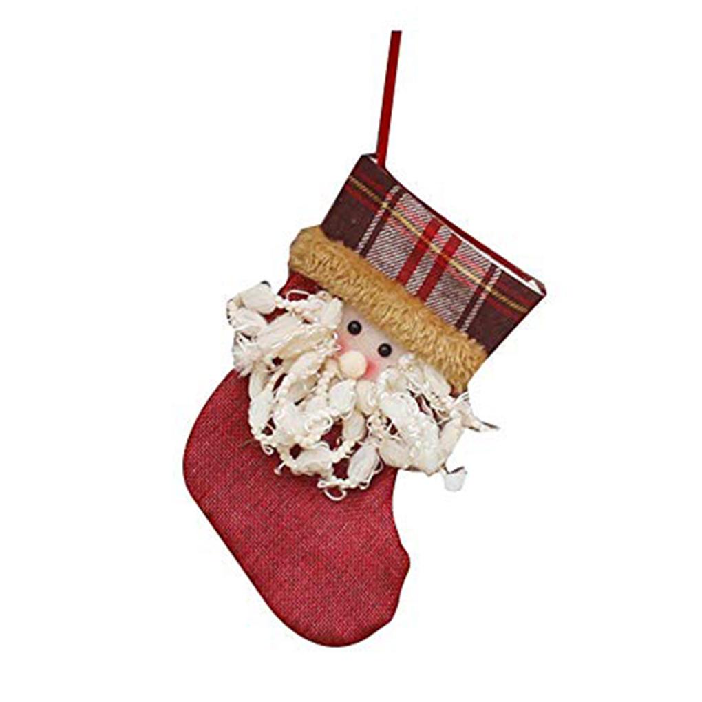 Christmas Socks Elk Snowman Old Man Image Gift Packing Decoration Tree Ornaments Supplies Present Bags
