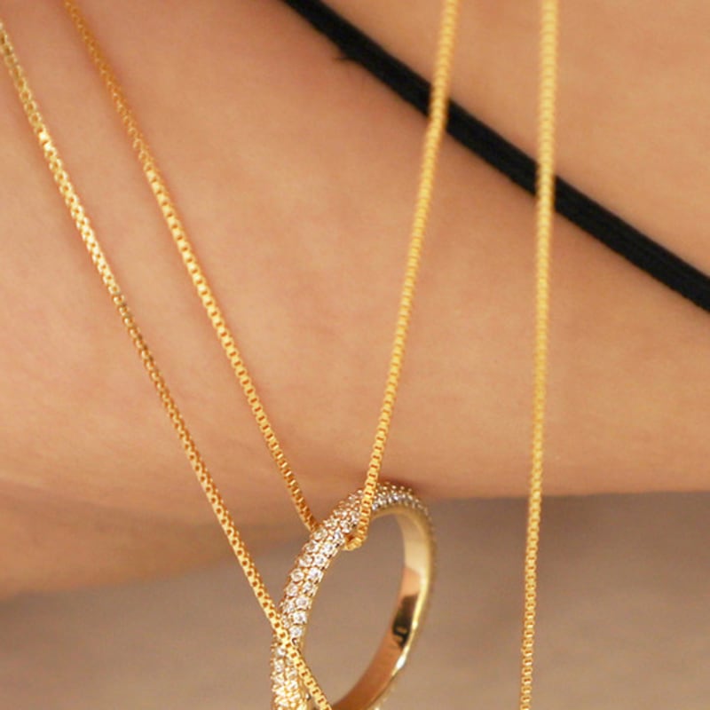 

dfarbe silver natural moissanite tinix ring pendant two-way necklace free