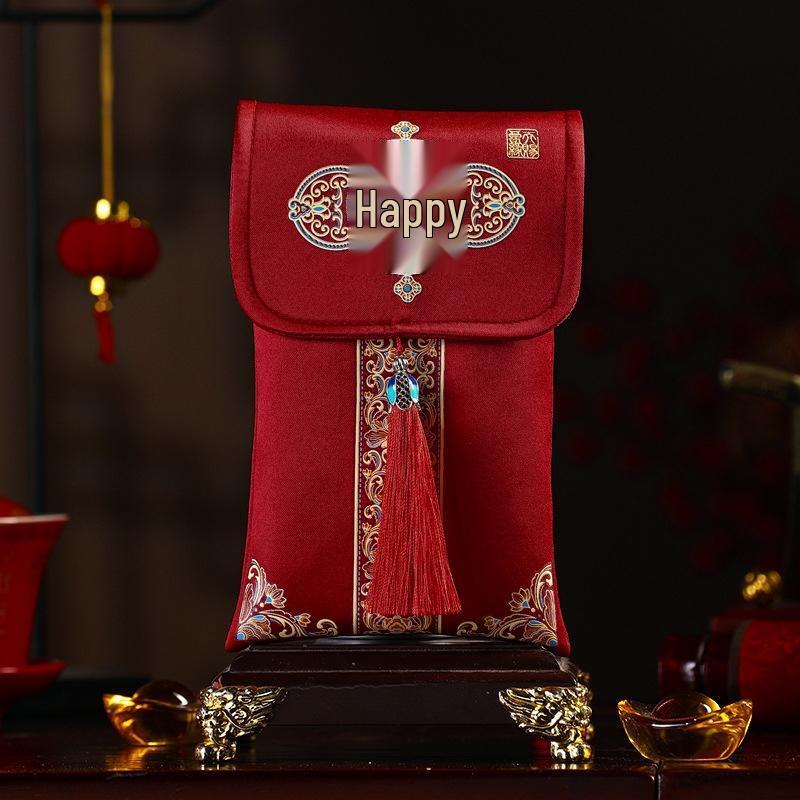 Engagement & Wedding Fabric Red Envelope