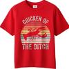 Solid Color Unisex Oneck Tshirt Fashion Chicken Of The Ditch Lobster Sunset Design Trendy For Her Teeshirt Cheap Tshirt Black