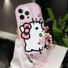 Sanrio Hello Kitty Chain Casing For Xiaomi Redmi Note 15 Pro 5G 15C 15 14C 13C Note 14 13 12 Pro Plus A7 Pro 5G Cute Clear Case