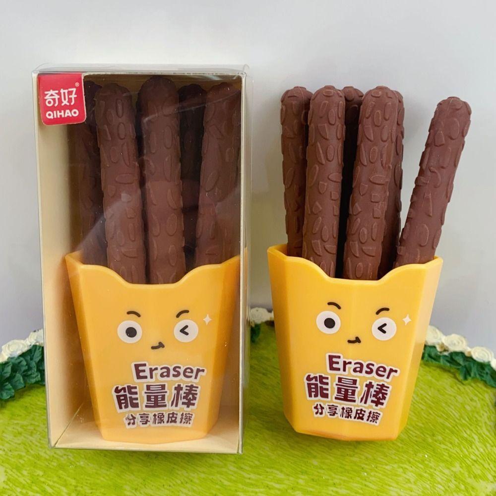 

Novetly Моделирование Продукты Ластик Картофель Фри Стирание Карандаш Резинка Студент Style D