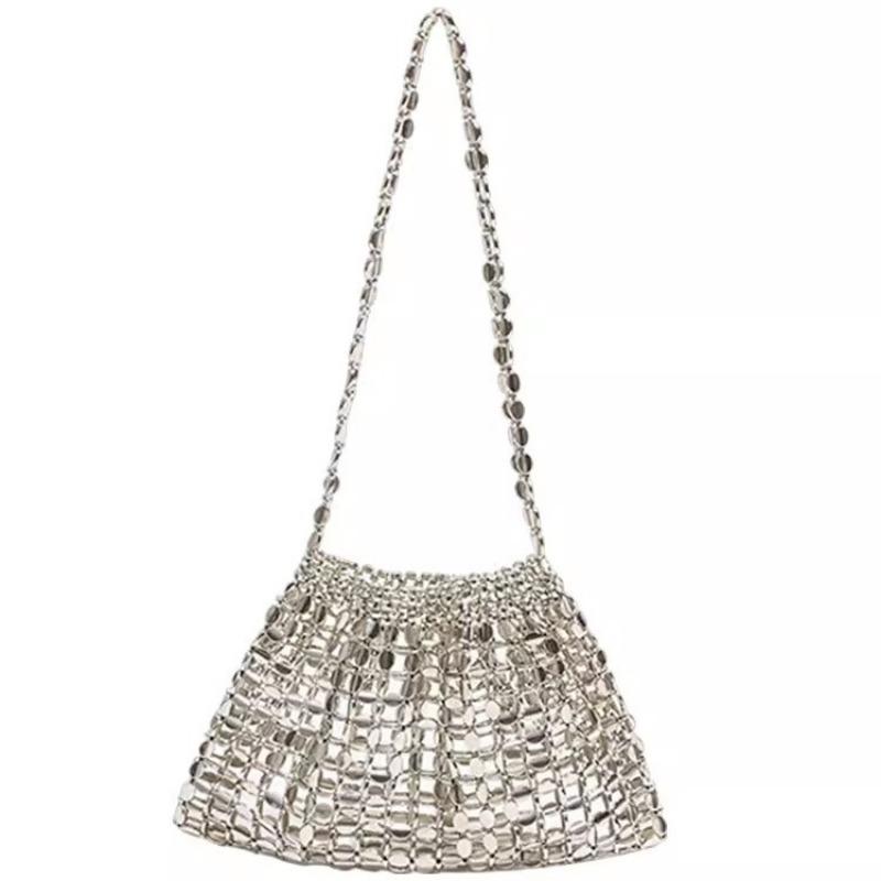 Design Sense Hand-beaded Braided Handbag Summer Underarm Shoulder Bag