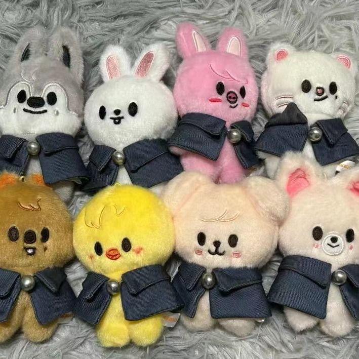 Chaveiros de Boneco de Pelúcia Academia de Magia Stray Kids Pingente de Figura Chaveiro Pingente Porta-Chaves Decoração de Bolsa