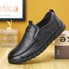 Classic Men Leather Shoes Spring Summer New Trendy All-match Platform Casual Shoes Loafers British Leather Sneakers Flats Shoes