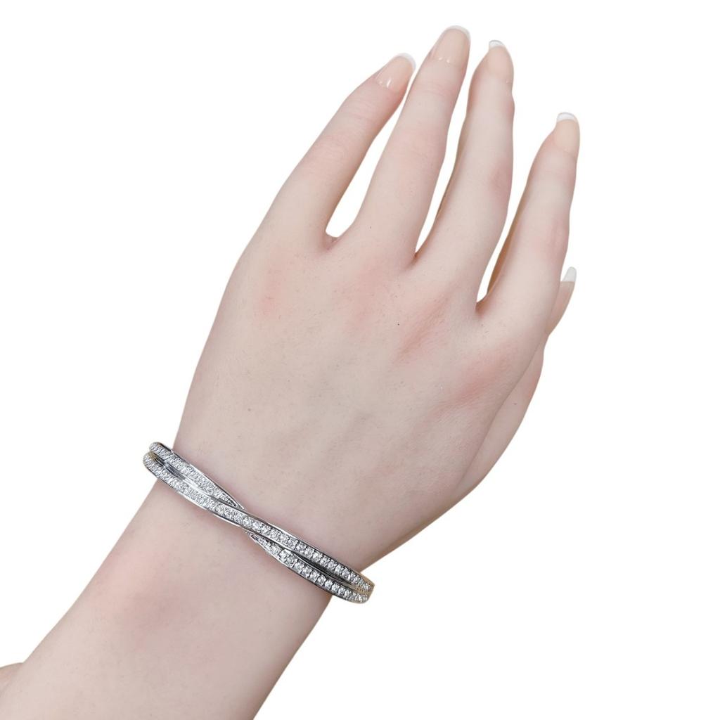 SWAROVSKI Bangle Rhinestone bracelet  Silver Women Used
