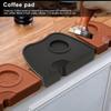 Silicone Non Slip Manual Coffee Tamping Pad Mat Coffee Tamper Holder Accessories Black